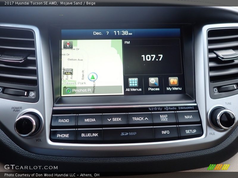 Mojave Sand / Beige 2017 Hyundai Tucson SE AWD