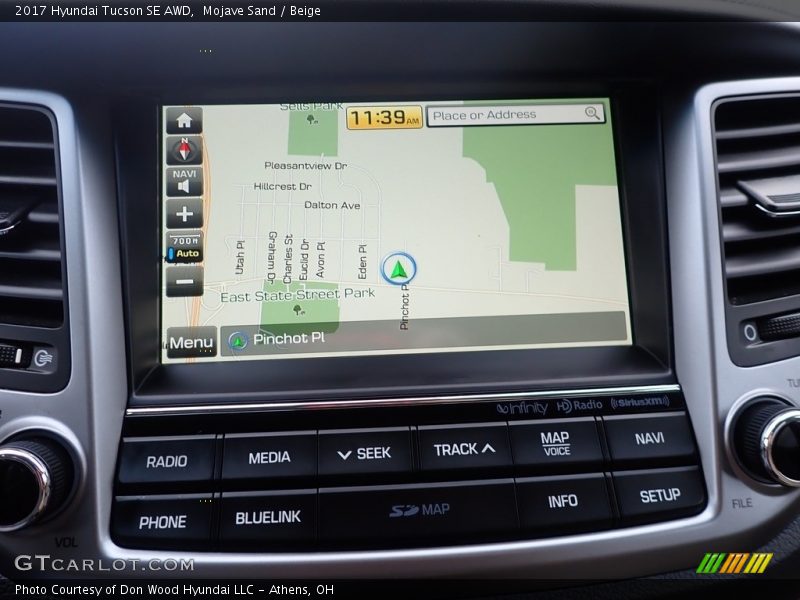 Mojave Sand / Beige 2017 Hyundai Tucson SE AWD