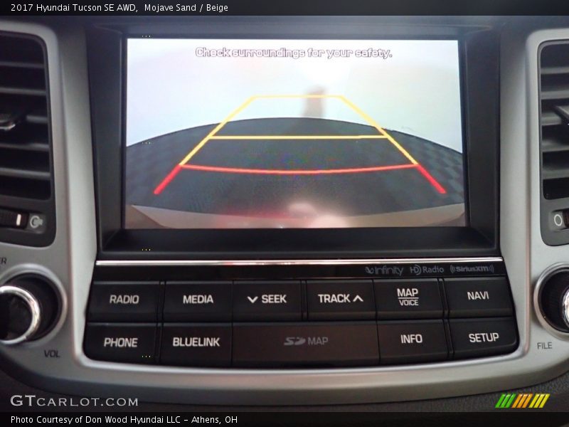 Mojave Sand / Beige 2017 Hyundai Tucson SE AWD