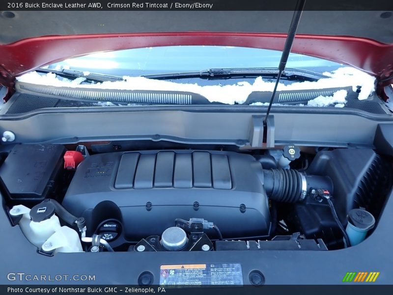 Crimson Red Tintcoat / Ebony/Ebony 2016 Buick Enclave Leather AWD