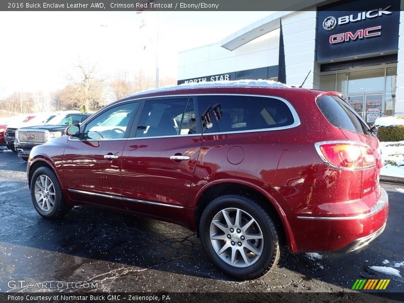 Crimson Red Tintcoat / Ebony/Ebony 2016 Buick Enclave Leather AWD