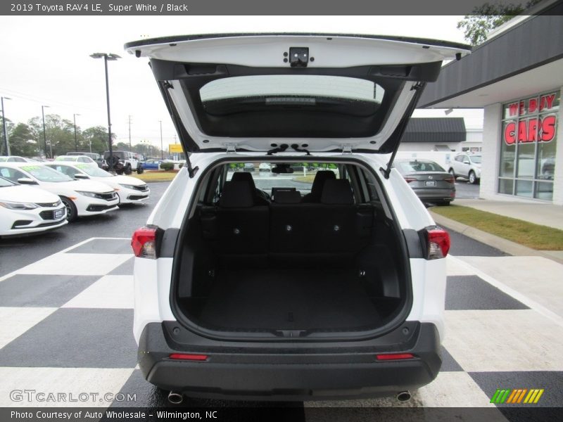 Super White / Black 2019 Toyota RAV4 LE