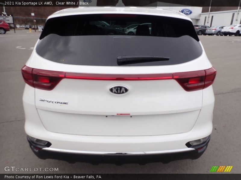 Clear White / Black 2021 Kia Sportage LX AWD