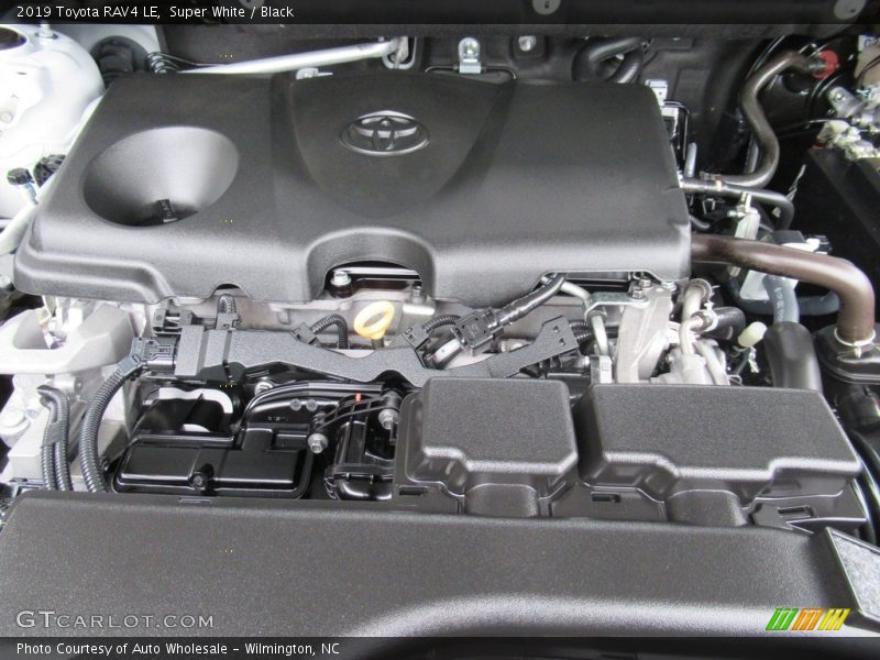 Super White / Black 2019 Toyota RAV4 LE