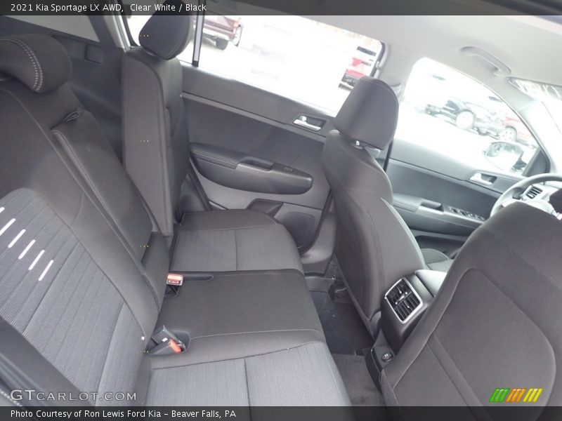Clear White / Black 2021 Kia Sportage LX AWD