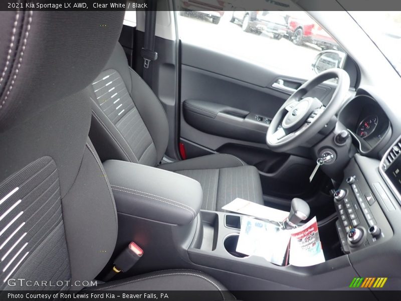 Clear White / Black 2021 Kia Sportage LX AWD