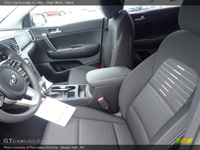 Clear White / Black 2021 Kia Sportage LX AWD