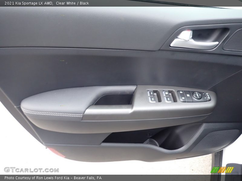 Clear White / Black 2021 Kia Sportage LX AWD