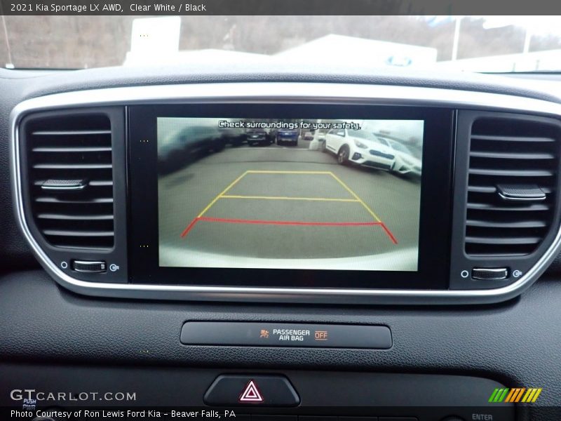 Clear White / Black 2021 Kia Sportage LX AWD