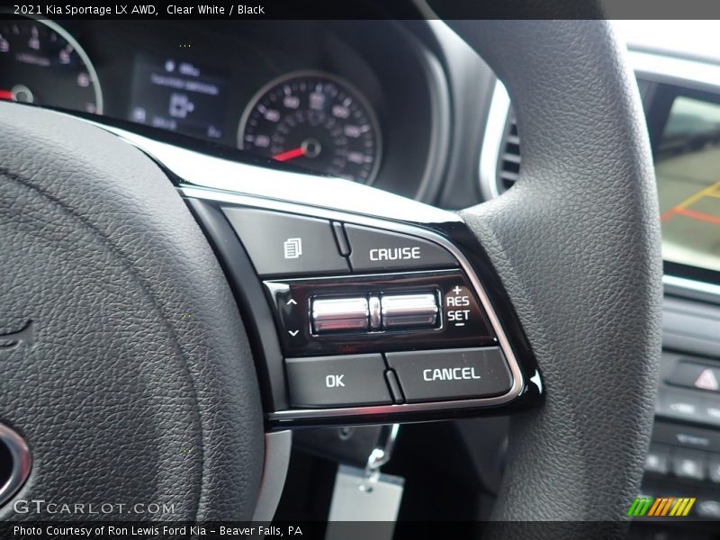 Clear White / Black 2021 Kia Sportage LX AWD