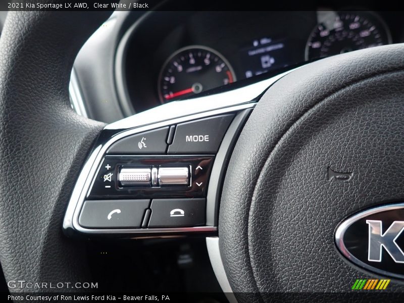 Clear White / Black 2021 Kia Sportage LX AWD