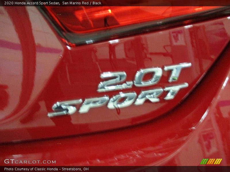 San Marino Red / Black 2020 Honda Accord Sport Sedan