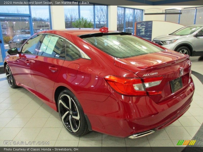 San Marino Red / Black 2020 Honda Accord Sport Sedan
