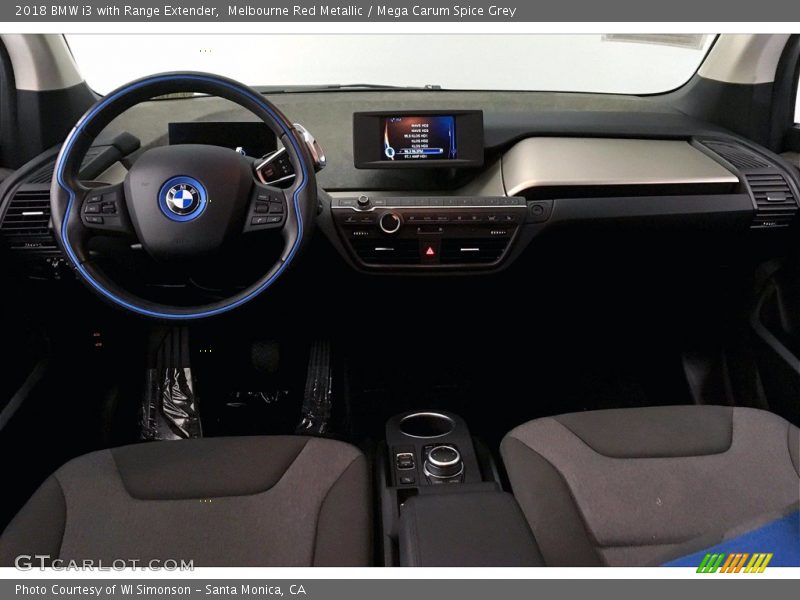 Melbourne Red Metallic / Mega Carum Spice Grey 2018 BMW i3 with Range Extender