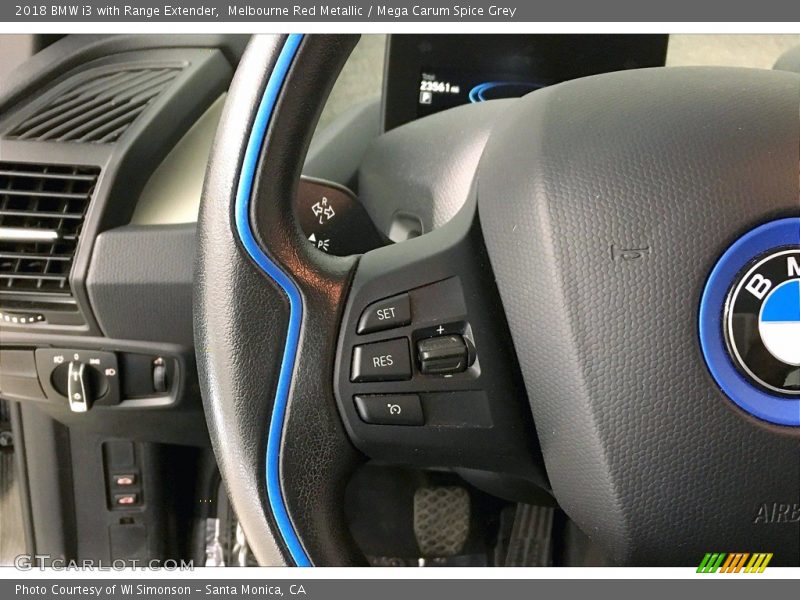 Melbourne Red Metallic / Mega Carum Spice Grey 2018 BMW i3 with Range Extender