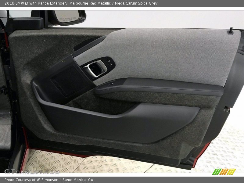 Melbourne Red Metallic / Mega Carum Spice Grey 2018 BMW i3 with Range Extender