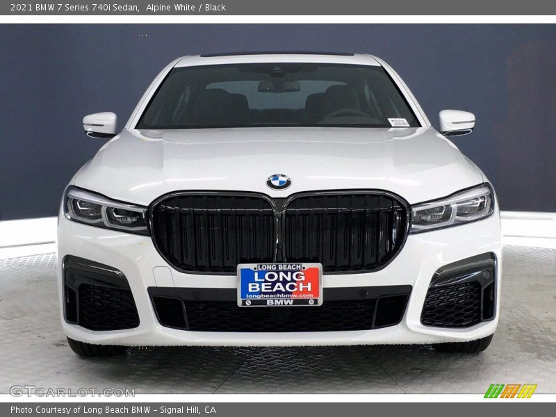 Alpine White / Black 2021 BMW 7 Series 740i Sedan
