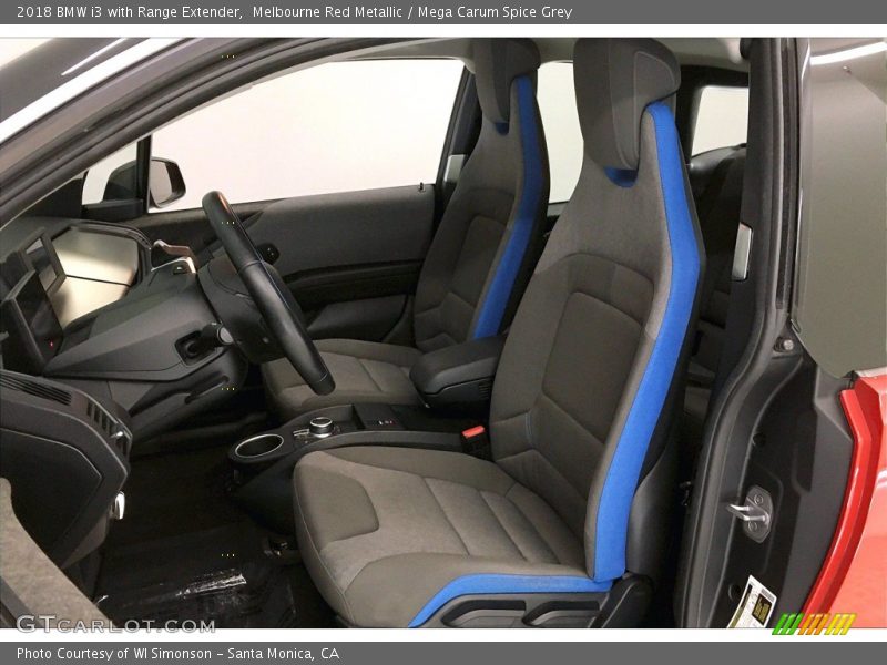 Melbourne Red Metallic / Mega Carum Spice Grey 2018 BMW i3 with Range Extender