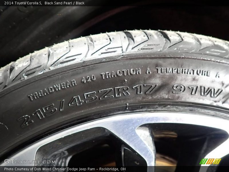 Black Sand Pearl / Black 2014 Toyota Corolla S