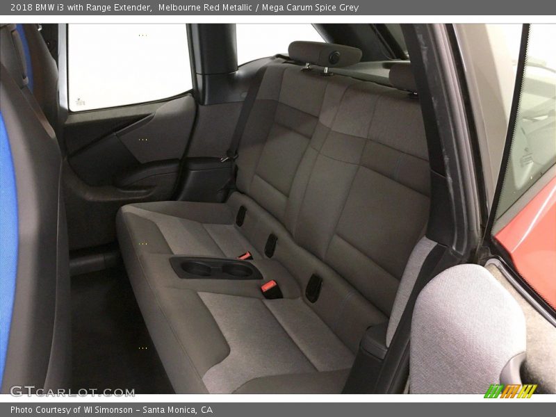 Melbourne Red Metallic / Mega Carum Spice Grey 2018 BMW i3 with Range Extender