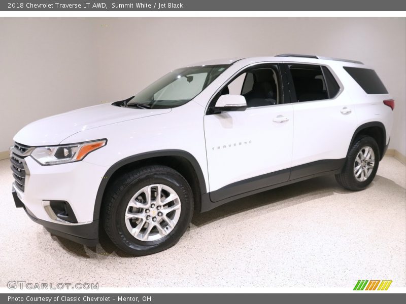 Summit White / Jet Black 2018 Chevrolet Traverse LT AWD