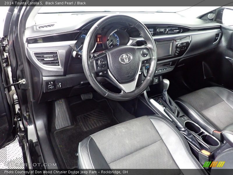 Black Sand Pearl / Black 2014 Toyota Corolla S