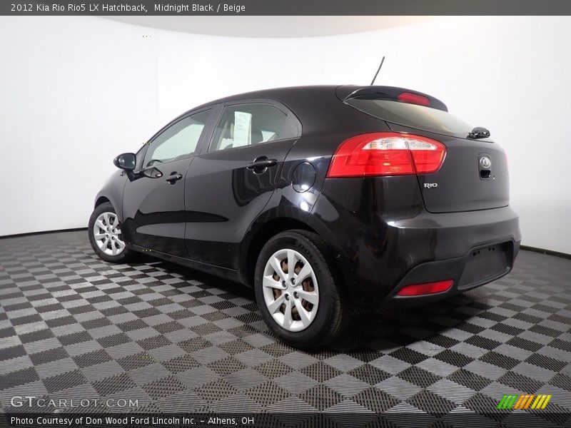 Midnight Black / Beige 2012 Kia Rio Rio5 LX Hatchback
