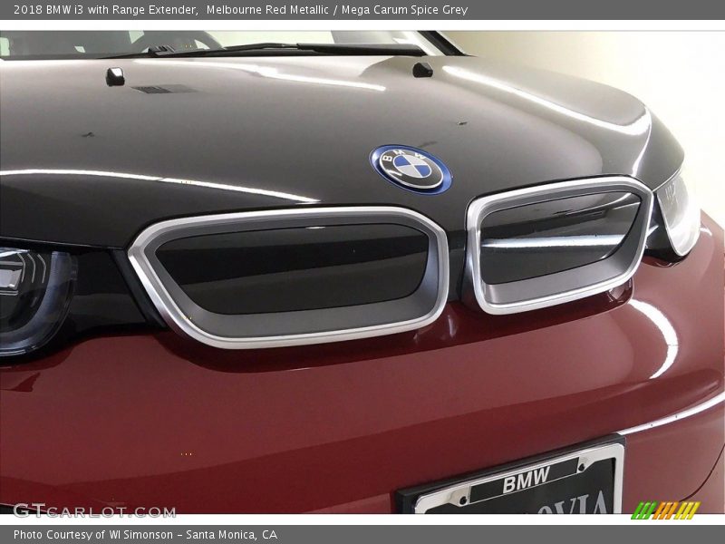 Melbourne Red Metallic / Mega Carum Spice Grey 2018 BMW i3 with Range Extender