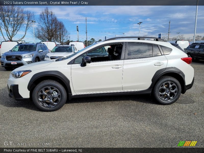 Crystal White Pearl / Gray 2021 Subaru Crosstrek Sport