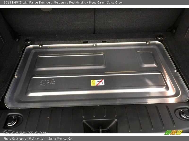 Melbourne Red Metallic / Mega Carum Spice Grey 2018 BMW i3 with Range Extender