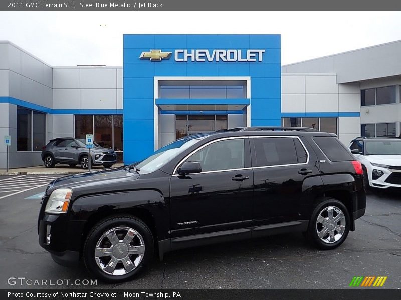 Steel Blue Metallic / Jet Black 2011 GMC Terrain SLT