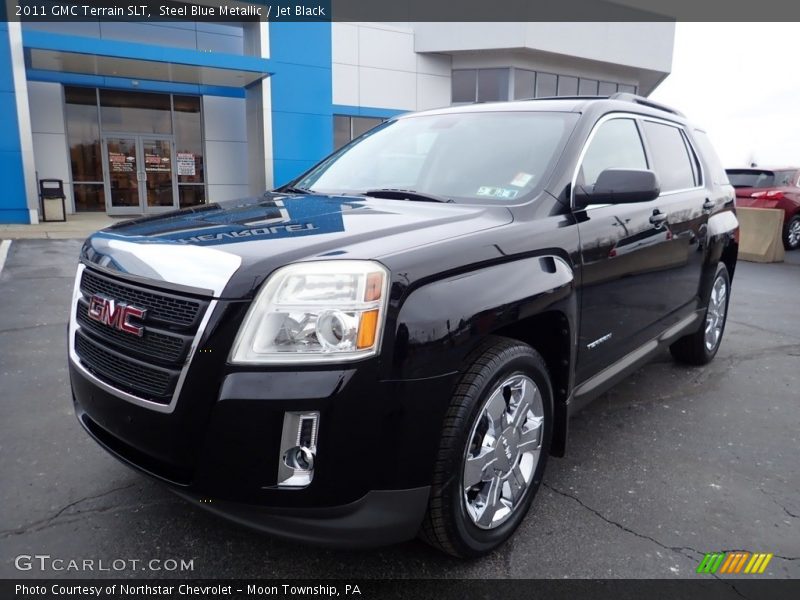 Steel Blue Metallic / Jet Black 2011 GMC Terrain SLT