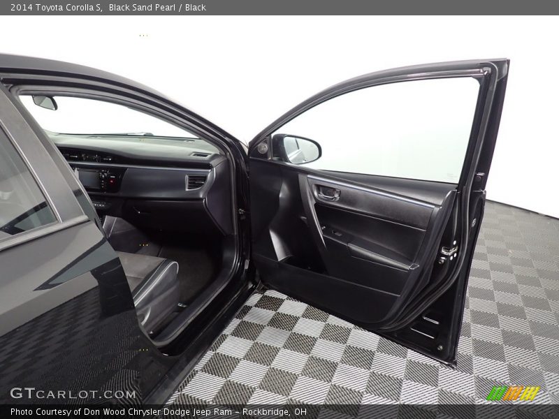 Black Sand Pearl / Black 2014 Toyota Corolla S