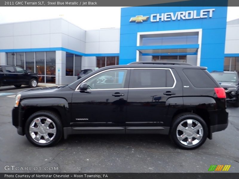 Steel Blue Metallic / Jet Black 2011 GMC Terrain SLT