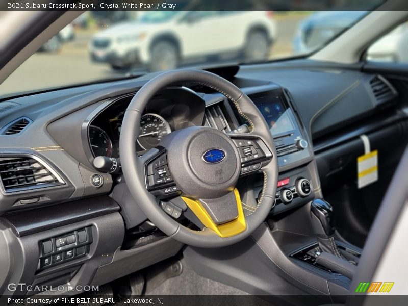 Crystal White Pearl / Gray 2021 Subaru Crosstrek Sport
