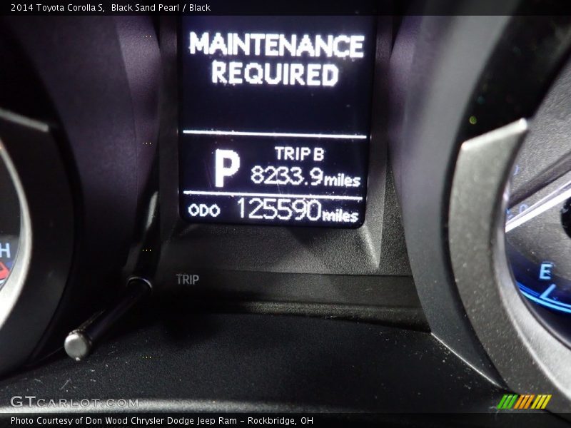 Black Sand Pearl / Black 2014 Toyota Corolla S