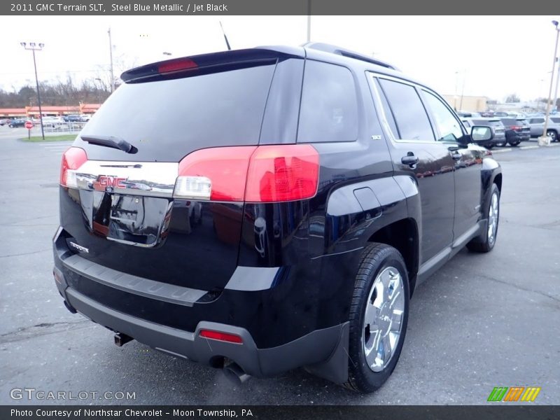 Steel Blue Metallic / Jet Black 2011 GMC Terrain SLT