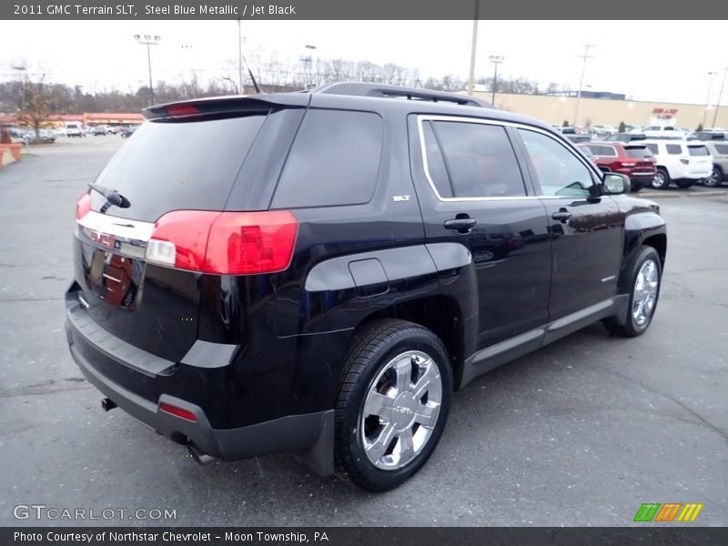 Steel Blue Metallic / Jet Black 2011 GMC Terrain SLT