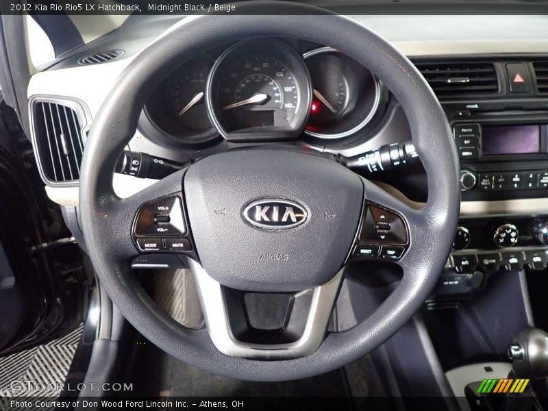 Midnight Black / Beige 2012 Kia Rio Rio5 LX Hatchback