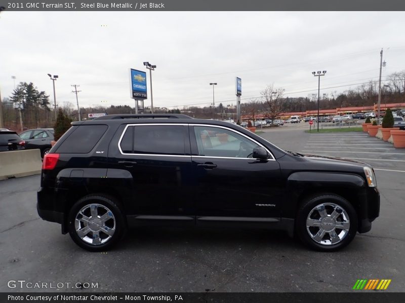 Steel Blue Metallic / Jet Black 2011 GMC Terrain SLT