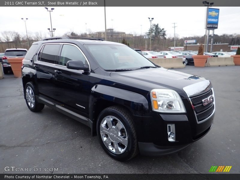 Steel Blue Metallic / Jet Black 2011 GMC Terrain SLT