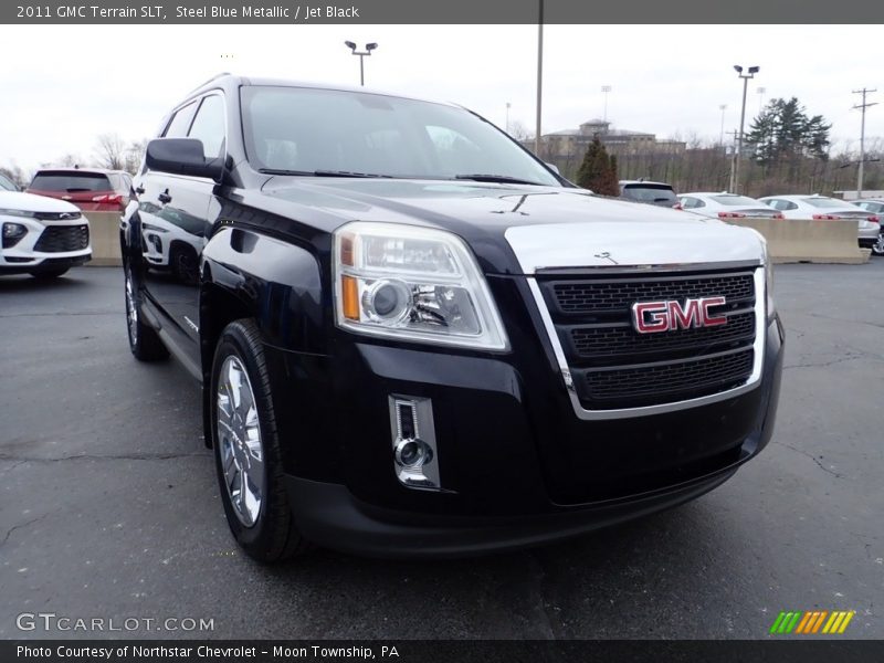 Steel Blue Metallic / Jet Black 2011 GMC Terrain SLT