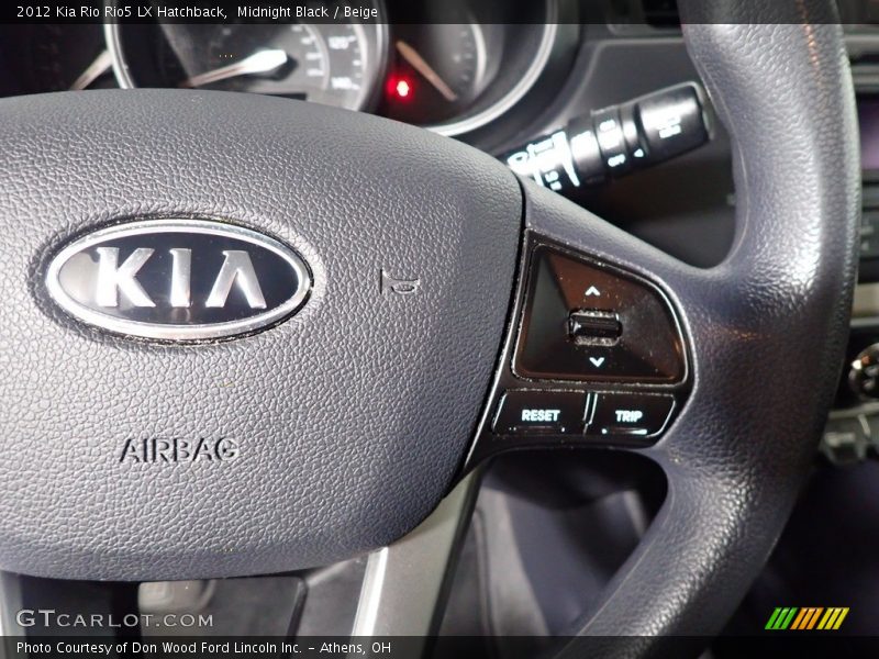 Midnight Black / Beige 2012 Kia Rio Rio5 LX Hatchback