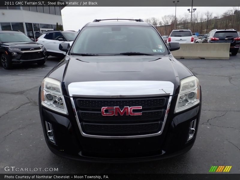 Steel Blue Metallic / Jet Black 2011 GMC Terrain SLT