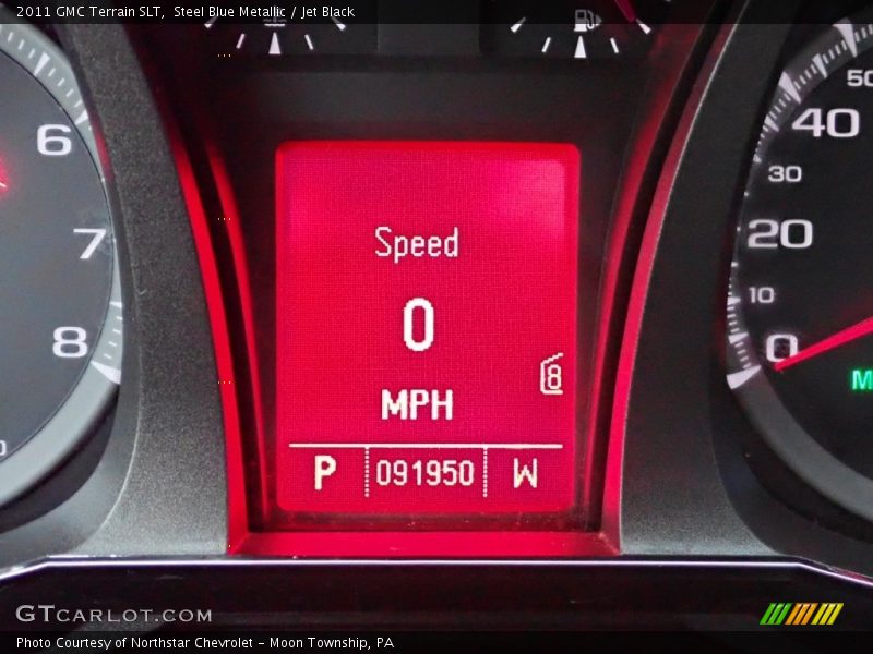 Steel Blue Metallic / Jet Black 2011 GMC Terrain SLT