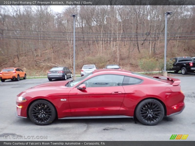 Ruby Red / Ebony 2019 Ford Mustang GT Premium Fastback