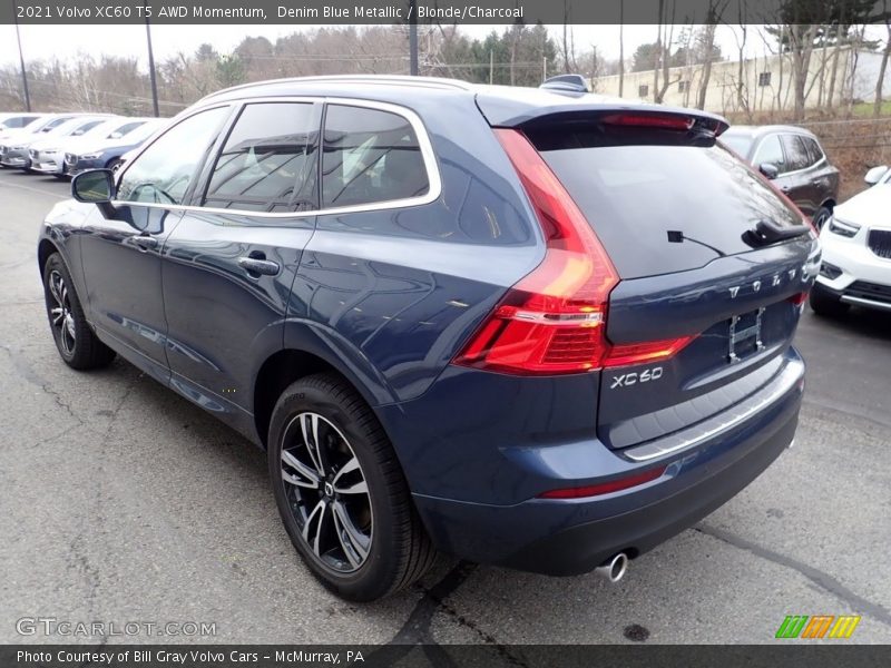 Denim Blue Metallic / Blonde/Charcoal 2021 Volvo XC60 T5 AWD Momentum