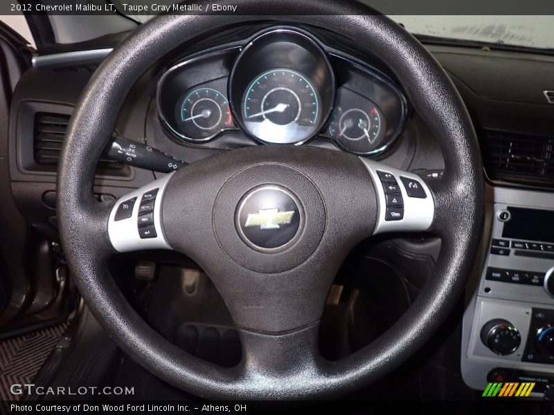 Taupe Gray Metallic / Ebony 2012 Chevrolet Malibu LT