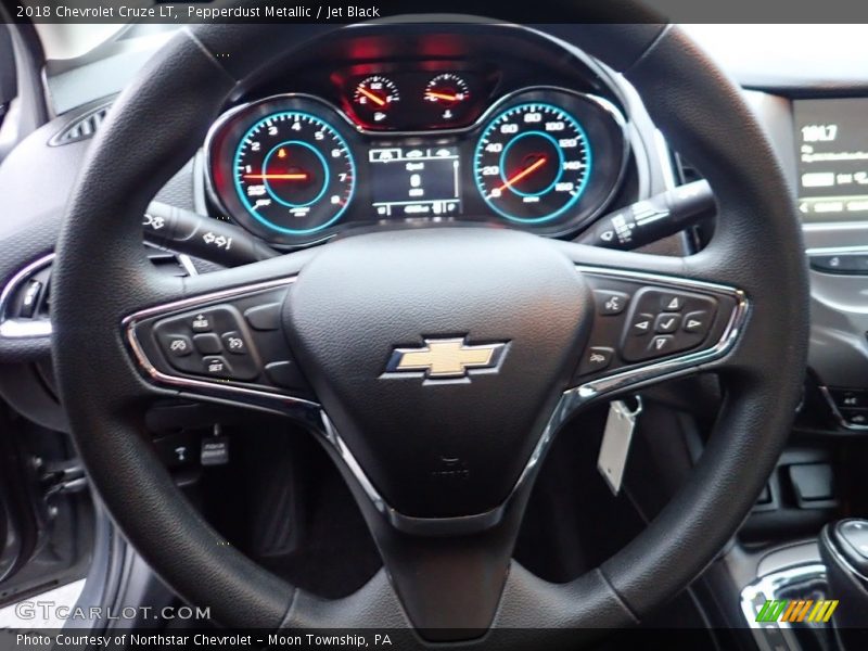 Pepperdust Metallic / Jet Black 2018 Chevrolet Cruze LT