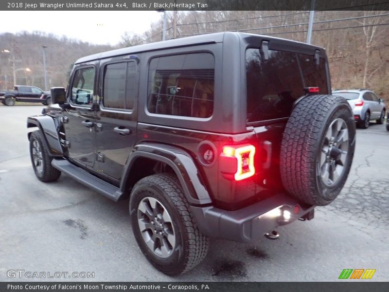 Black / Black/Heritage Tan 2018 Jeep Wrangler Unlimited Sahara 4x4